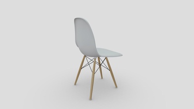 modern white plastic wooden chair - 3d model theksx 8e99f56 suitable use architectural visualization broadcast high-res film advertising design etc one contains 68 separate objects 76864 polygons 155564 edges 78850 points built real-world scale units used centimeters height 82 cm width 58 3d print model - Mito3D