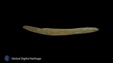 modified sea mammal rib xcb-105-213 - download free 3d model global digital heritage globaldigitalheritage 50e706d bone burnishing tool 400 bce-100 ce xcb-105 adamagan aleut place walrus hunters head morzhovoi bay western alaska peninsula massive village multiple occupations occupied largest arctic estimated 1000 people also has limited dated 2200-1700 bce 1000-600 900-1100 artifacts presented result research conducted under grants nsf 9630072 9814086 9996372 9996415 1139266 1321411 h maschner principal investigator these were scanned either faro edge arm minolta vivid 9i processed geomagic polyworks 2-8 photos used texture wrap original digitizing work done ivl id st univ subsequent processing publication completed 3d print model - Mito3D