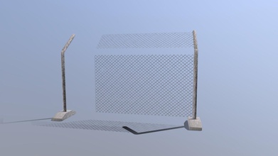 modular wirefence - download free 3d model thunder thunderpwn 625b9a2 made out 2 models use only one them long fence go single pole end it enjoy 3d print model - Mito3D