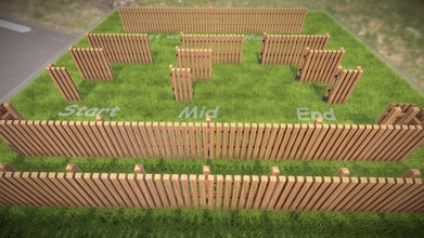 modular wood fence 1 meter version - buy royalty free 3d model vis-all-3d vis-all 32213fd 3d print model - Mito3D