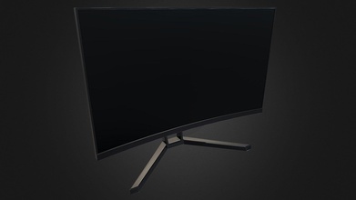 monitor v03 low-poly - buy royalty free 3d model svg3d 0adef25 3d print model - Mito3D