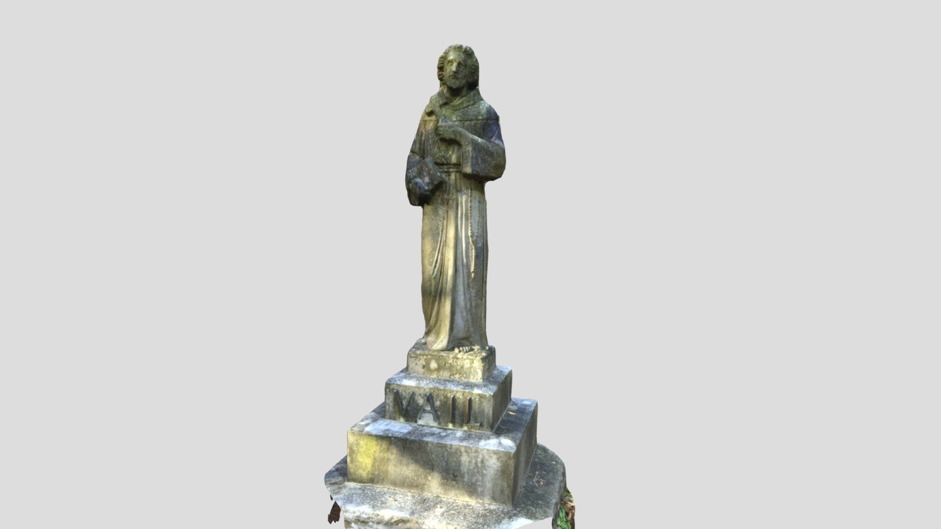 monje estatua vcu 3d 5597 modelo virtual curacion laboratorio 42f3e2d 3D print model - Mito3D