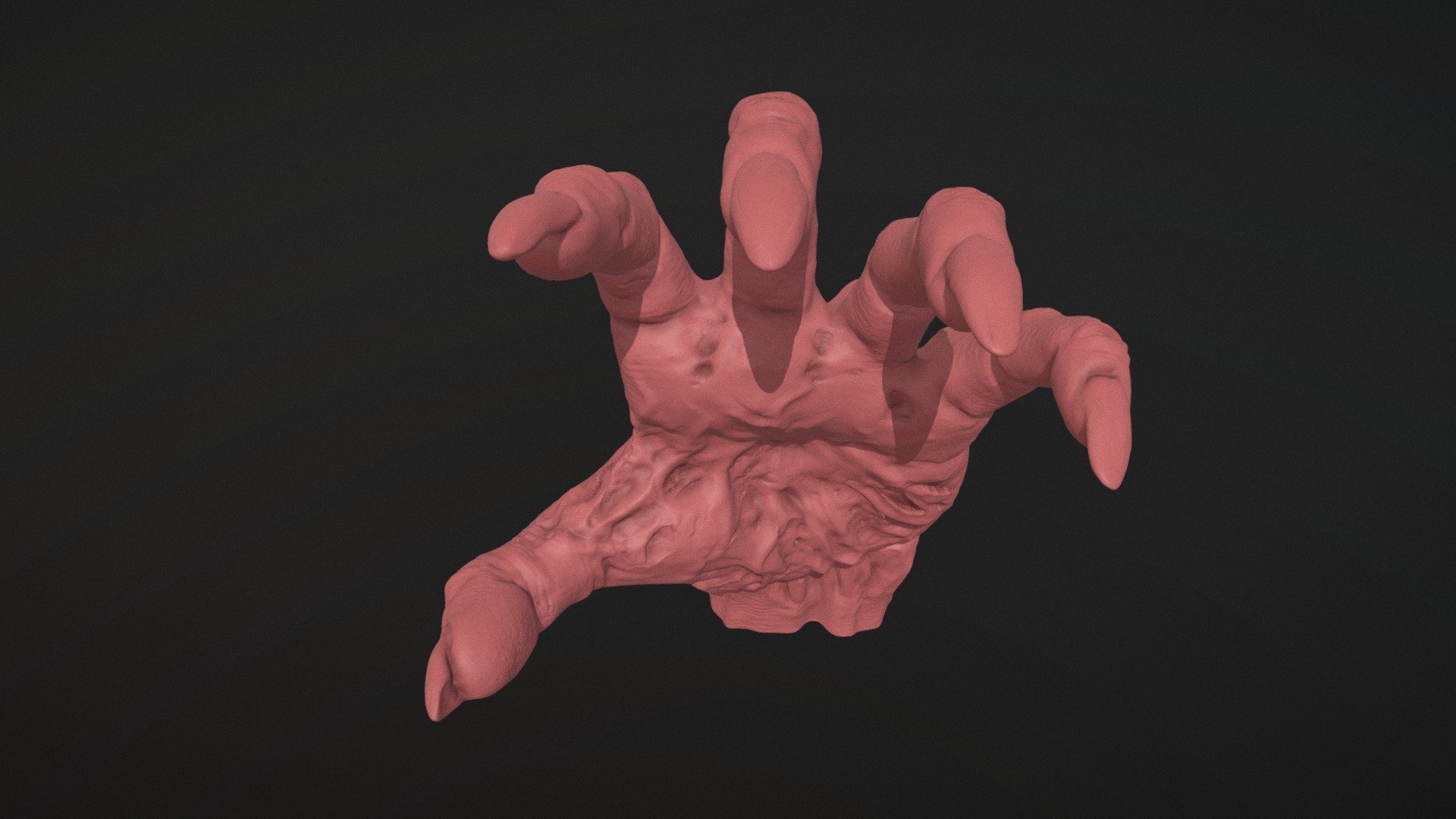 monstro mão 1 Comprar realeza livre 3d modelo zstuff rumpelstiltskin ed5451e corpo stl esculpir anatomia humanóide malha basemesh morte braço mutante pronto adereços impressão 3D print model - Mito3D
