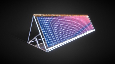 ay üssü güneş paneller 3d model Viktoriia Popova viki cb sanatçı a79a508 3d print model - Mito3D