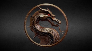 sterblich kombat Logo Kaufen Lizenzgebühren frei 3d Modell Zamon Film Mortal Kombat Drachen 3d print model - Mito3D