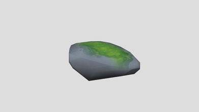 mossstonesmall - download grátis de modelo 3d loryenne 0d8f115 pequeno pintado à mão musgo pedra 3d print model - Mito3D