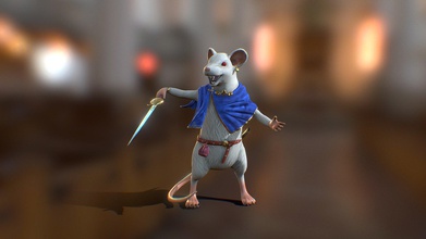 mouse king - 3d model nick sohn knecksewn a79b2c7 &ldquo all rodents he spends his days looking after concerns material astral ethereal planes&rdquo recreation animal lord dnd 5th edition made zbrush maya topogun 3 beta substance painter 3d print model - Mito3D