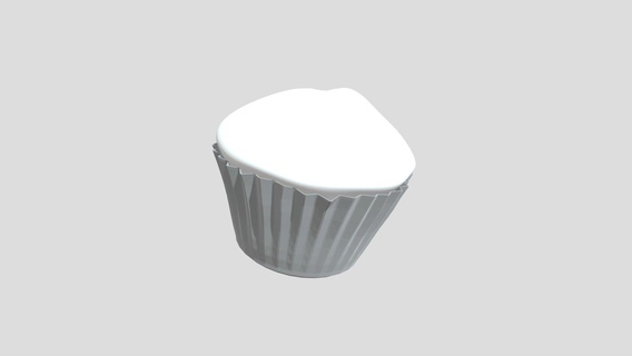 muffin traditional - buy royalty free 3d model 3dlowpoly food cake ready bread loaf bakery miscellaneous pastry baker game lowpoly low poly gameready pastryshop muffintradiotional 3d print model - Mito3D