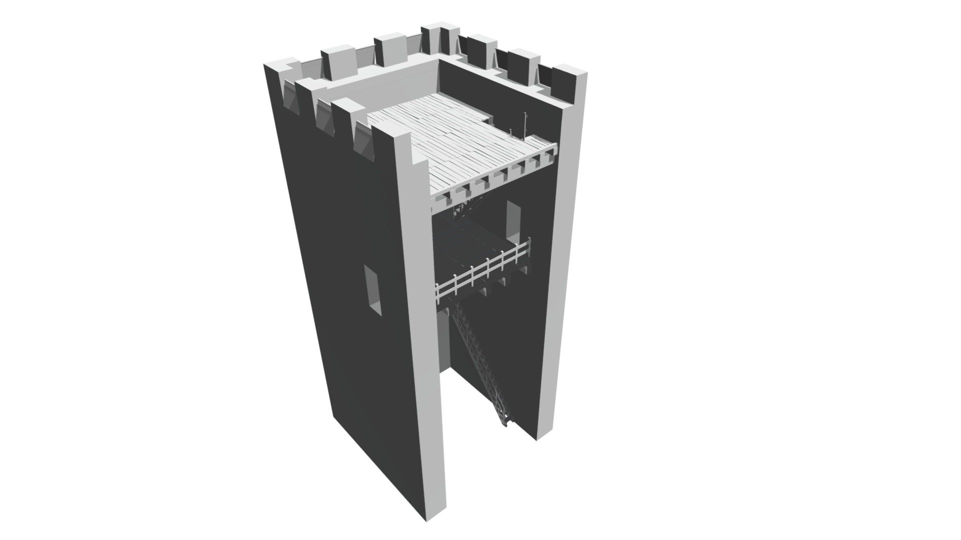 mura Ortaçağa ait torre rompitratta 3d model dijitalizm bf4ec5a 3D print model - Mito3D