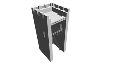 mura medievali torre rompitratta 3d modello digitalismo bf4ec5a 3d print model - Mito3D