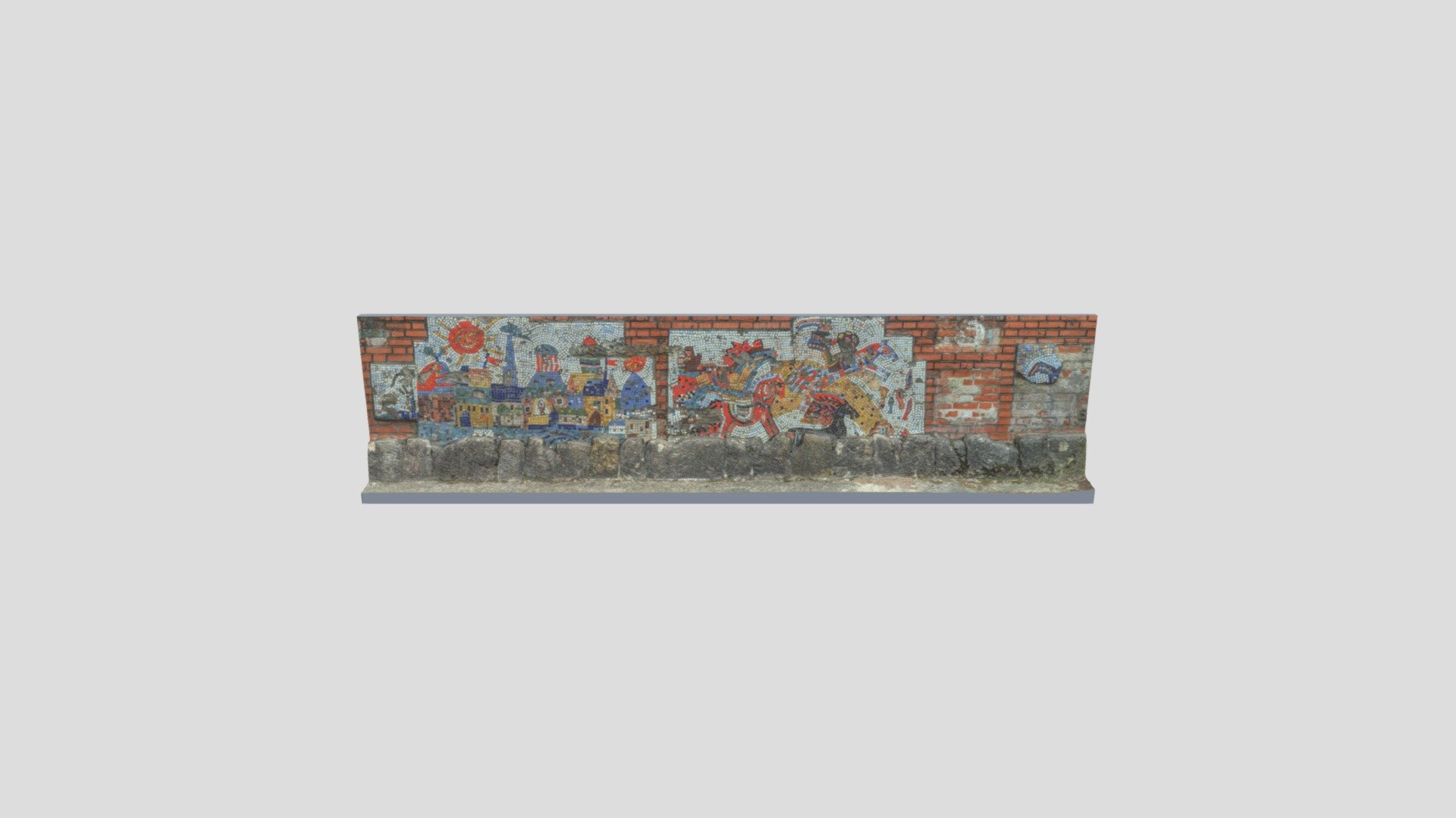 muro con mosaico - modelo 3d jjbalaguer 690ea6f prueba retopolog onu sketchfab obtenido de usuário da iah artyomtarakanov https skfbly 6re7o 3D print model - Mito3D
