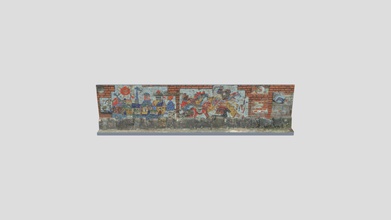 muro con mosaico - modello 3d jjbalaguer 690ea6f prueba retopolog onu modelo sketchfab obtenido del usuario artyomtarakanov https skfbly 6re7o 3d print model - Mito3D