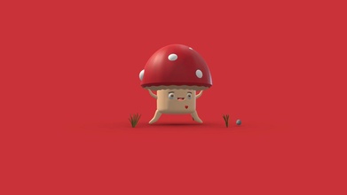 mushroom 3d character - model mastercreationz 73b49b3 3d print model - Mito3D
