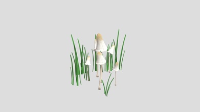 mushroom cluster - download free 3d model alexisturner cc28501 3d print model - Mito3D