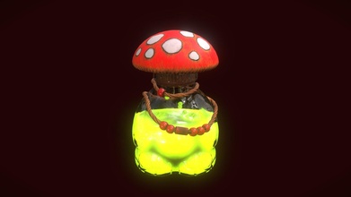 mushroom potion - buy royalty free 3d model gabriel gabriel369 dd5c6a1 3d print model - Mito3D