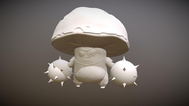 mushroom soldier - 3d model leonardocardenas lcardenas 845287a 3d print model - Mito3D