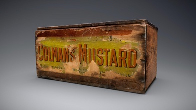 mustard box low poly - 3d model nick mason archaeology nickmason 6f37d88 historic colman&rsquo s branded wooden photogrammetry scanned trial new workflows creating low-poly models thought would useful it&rsquo square highly textured seemed have worked quite well got down sub-1000 watertight mesh without losing detail slightly adrift lid playing around proved if sacrifice still renders just 100 triangles i&rsquo ll make available purchase soon game-ready asset ubiquitous uk has been operation since 1814 their branding common across british victorian wartime media 3d print model - Mito3D