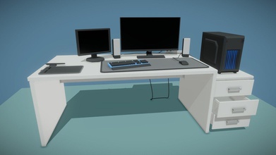my workspace xyz - download free 3d model trickyegor a0c8b0c first homework school&rsquo s draftpunk course task 10 objects room 3d print model - Mito3D