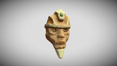 mystical head - download free 3d model mushyday 33fecc6 sculpted inspired multiple antic civilizations absolutly not optimized real-time nice prints although 3d print model - Mito3D