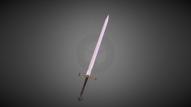 mythical sword - download free 3d model usd95 f81106a made based hilt &lsquo narsil&rsquo used cut off one ring sauron&rsquo s hand isildur later wielded aragorn blade detailed marks use 3d print model - Mito3D