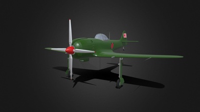 nakajima airplane - download free 3d model 3ddomino 9a7c0d9 3d print model - Mito3D