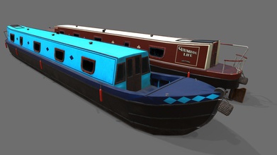 narrowboat2 - buy royalty free 3d model pasquill 4ad7aaa 3d print model - Mito3D
