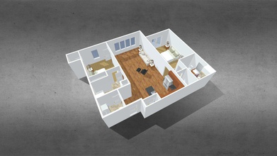 estrecha piso plan 3d modelo belmontguy d8f7835 3d print model - Mito3D