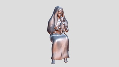 nativity madonna - 3d model 3dnurbscreator 272c72e 3d print model - Mito3D