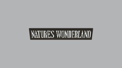natures wonderland disneyland ride sign - 3d model electro3d 9f20774 3d print model - Mito3D