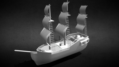 navio pirata limpar 3d modelo robson Schumacher robsonschumacher a701e09 3d print model - Mito3D