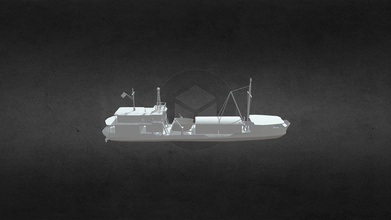 navio potengi - modelo 3d de lucaszimmermann e395b65 lowpoli para impresionar o cristal 3d print model - Mito3D