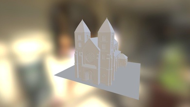 neo romanico Chiesa 3d modello overflow energia 5nuqykm 3d print model - Mito3D