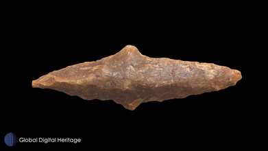 neolithic flint arrowhead mleiha sharjah uae - download free 3d model global digital heritage globaldigitalheritage 14a7e58 dated 5th millennium bce site display archaeology authority millenium catalog number unk processed reality capture 331 images 3d print model - Mito3D