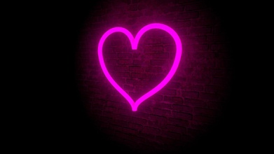 neon heart wall decoration - download free 3d model susanking krolzuzannapl 00a256c emissive material added separate visualisation 3d print model - Mito3D