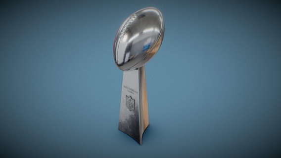 nfl super bowl vince lombardi trophy - buy royalty free 3d model deftroy world printing football prop foot metal 3dprinting realistic 3dprint cup sport ball 2023 3d print model - Mito3D