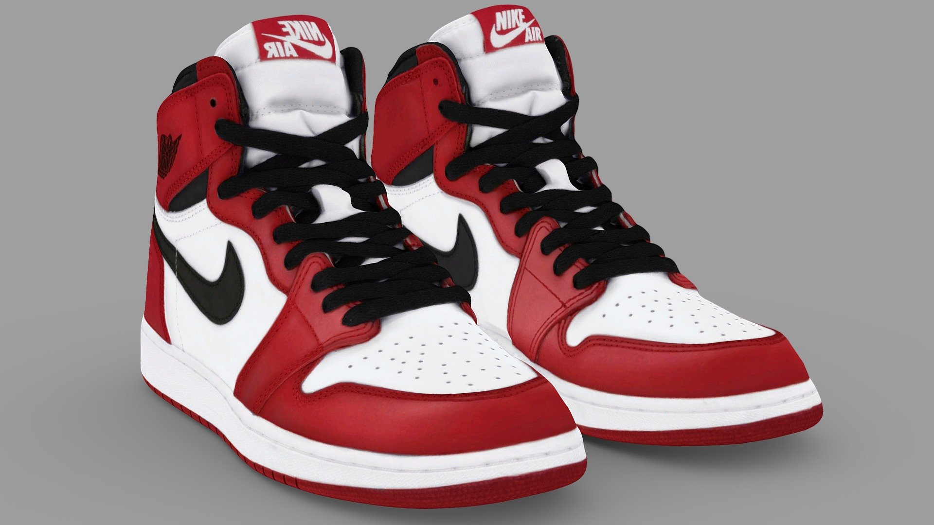 nike air jordan 1 retro chicago - buy royalty free 3d model vincent page vincentpage people urban secondlife shoes boots sl trainer footwear tactical sneaker adidas yeezy sims streetwear nft 3D print model - Mito3D