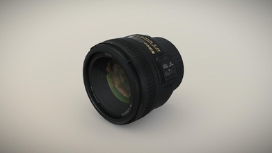 nikon af-s nikkor 50mm 18g lens - buy royalty free 3d model 3doverstock c166ac4 3d print model - Mito3D