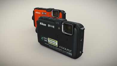nikon coolpix aw100 robuste preuve caméra acheter royalties libre 3d modèle 3doverstock 4d5333f 3d print model - Mito3D