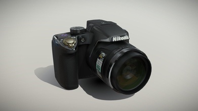 nikon coolpix p510 bridge digital camera - buy royalty free 3d model 3doverstock 7d5eb3e 3d print model - Mito3D