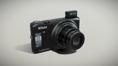nikon coolpix s9500 compact numérique caméra acheter royalties libre 3d modèle 3doverstock ca4d598 3d print model - Mito3D