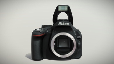 Nikon d5200 negro dslr cámara comprar realeza gratis 3d modelo 3doverstock 0c2a39d 3d print model - Mito3D
