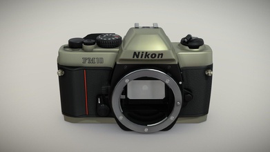 nikon fm10 35mm film slr camera - buy royalty free 3d model 3doverstock a2dfcb8 3d print model - Mito3D