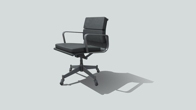 nisha-low office chair - download free 3d model maxdragonn maxdragon bf831c3 3d print model - Mito3D