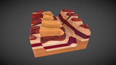 no 85 - geologic block model graben download free 3d phaneritic 7174a60 features stratified sequence cherry green poplar purpleheart maple offset two normal faults cut vertical dike black walnut these strata down-dropped into along bedrock alluvial deposits accumulated incised glacial u-shaped river v-shaped erosion wood kurtis c burmeister etsy shop strainshadowdesigns instagramcom twittercom strainshadow photogrammetric ryan j hollister 3d print model - Mito3D