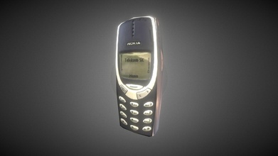 Nokia 3310 Lowpoly download frei 3d Modell Smoki Sevka bed8704 3d print model - Mito3D