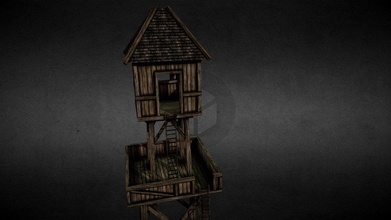 nordico medievale torre guardia 3d modello magikpixelz 2bac285 3d print model - Mito3D