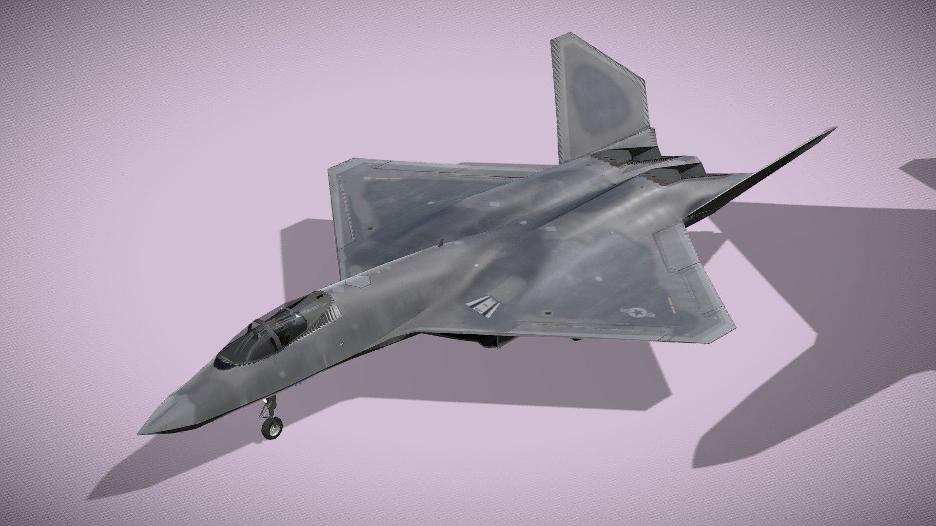 northrop yf-23 black widow - buy royalty free 3d model netrunner pl usaf stealth airplane fighter widow interceptor yf-23 aircraft jet blackwidow fighterjet douglas supersonic northrop mcdonell 5thgen atf 3dprint vehicle lowpoly military plane concept rigged greyghost  3D print model - Mito3D
