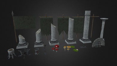 note arms environment assets set 2 - download free 3d model rbg illustrations starkindustries 4f9ce77 3d print model - Mito3D