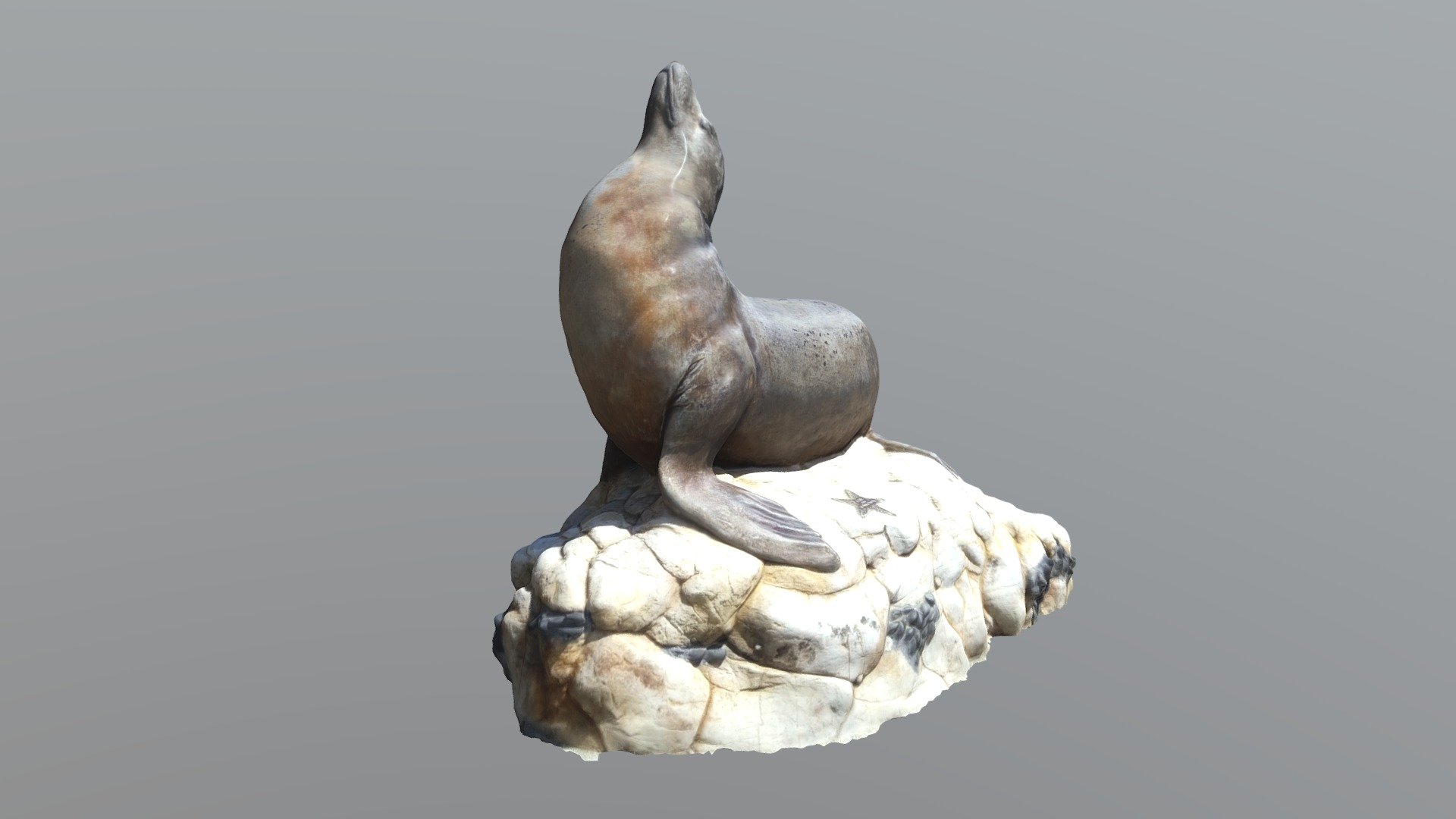 Oakland zoo foca statua Scarica gratuito 3d modello nash808 0993873 3D print model - Mito3D