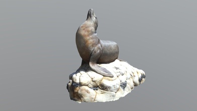 oakland zoo seal statue - download free 3d model nash808 0993873 3d print model - Mito3D
